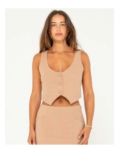 Sicily Vest in Natural