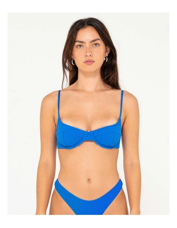 Sandalwood Balconette Bikini Top in Blue image 1
