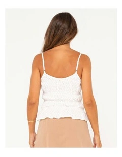 Effie Slip Skimmer Top in White