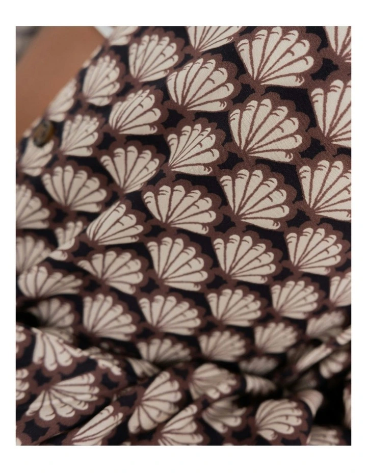 Sorrento Oversized Long Sleeve Shirt in Brown image 5