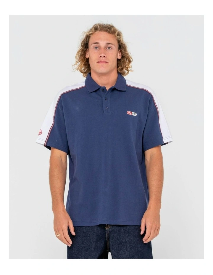 Oxecutioner Short Sleeve Polo in Blue image 1