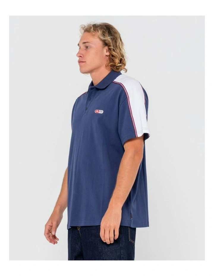Oxecutioner Short Sleeve Polo in Blue image 3