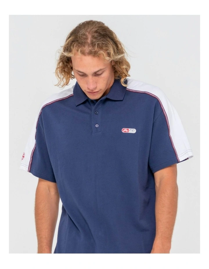Oxecutioner Short Sleeve Polo in Blue image 4
