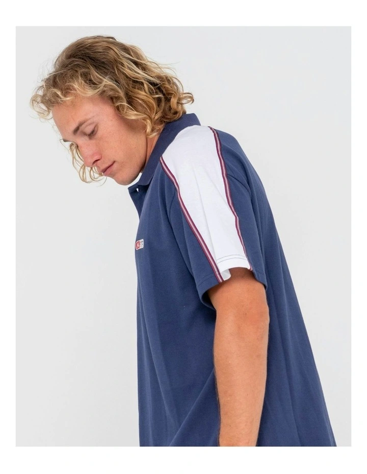 Oxecutioner Short Sleeve Polo in Blue image 5