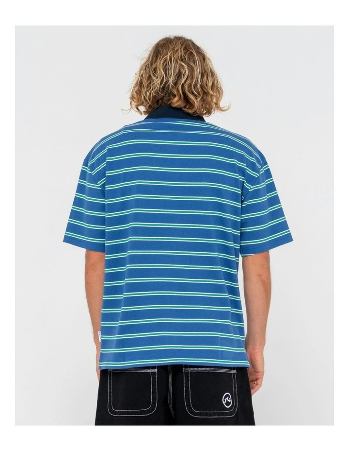 Inspectah Deck Short Sleeve Polo in Blue image 2