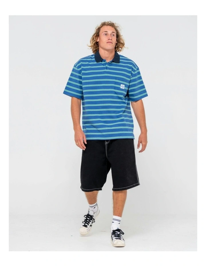 Inspectah Deck Short Sleeve Polo in Blue image 6