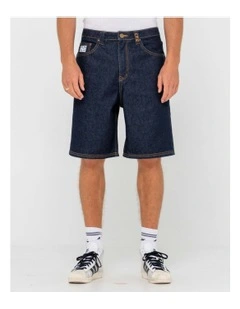 Lucifer Loose Jort in Blue