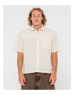 Boxed Short Sleeve Shirt in Natural
