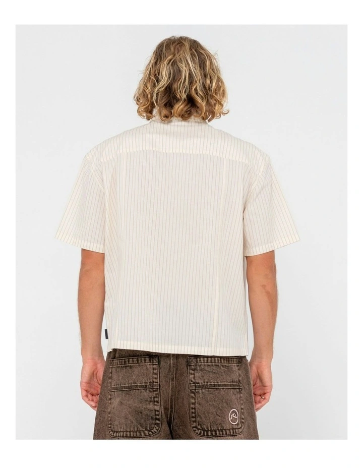 Boxed Short Sleeve Shirt in Natural image 2