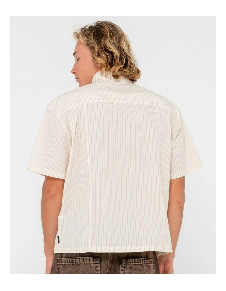 Boxed Short Sleeve Shirt in Natural image 5
