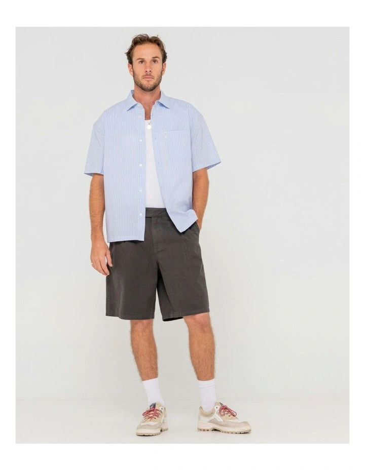 Boxed Short Sleeve Shirt in Blue image 7