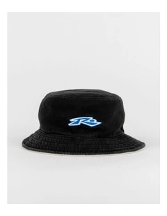 Kick Flip Reversible Bucket Hat in Black