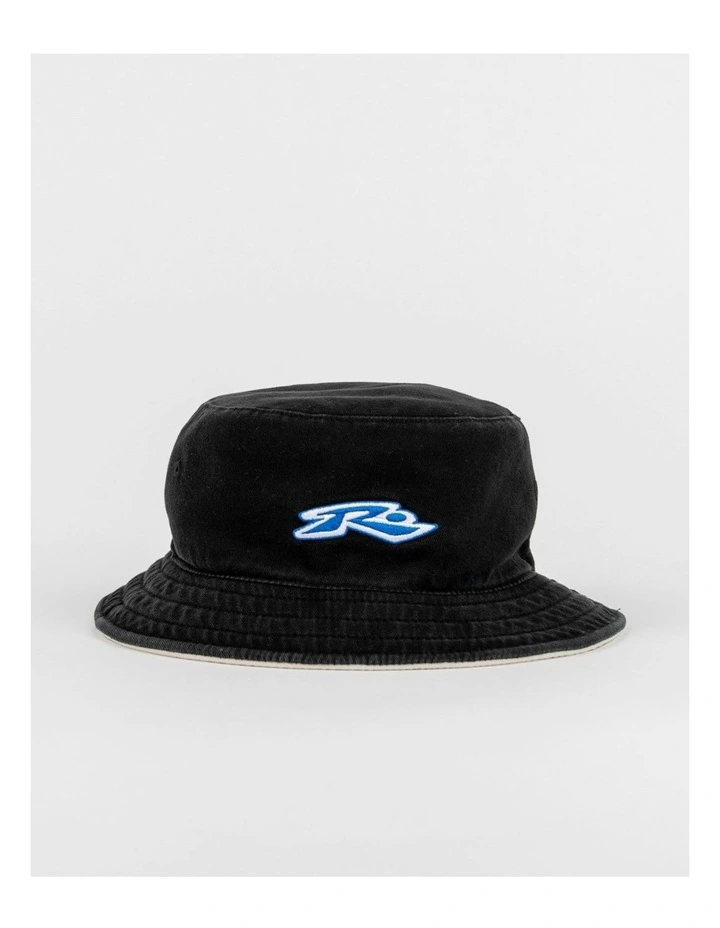 Kick Flip Reversible Bucket Hat in Black image 1