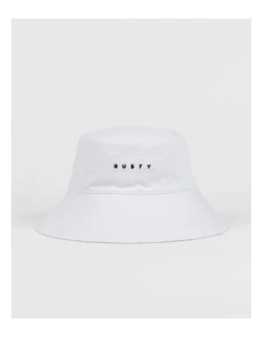 Blanco Reversible Bucket Hat in White
