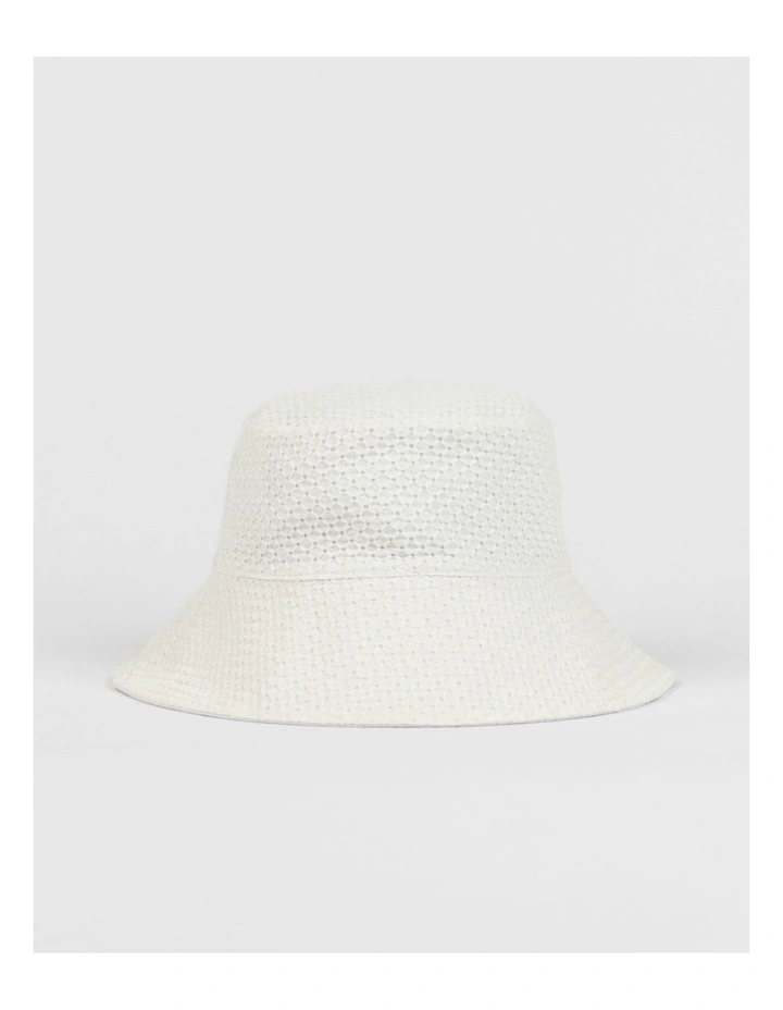 Blanco Reversible Bucket Hat in White image 7