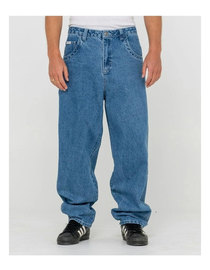 Trusty Tapered Denim Jeans in Blue image 1