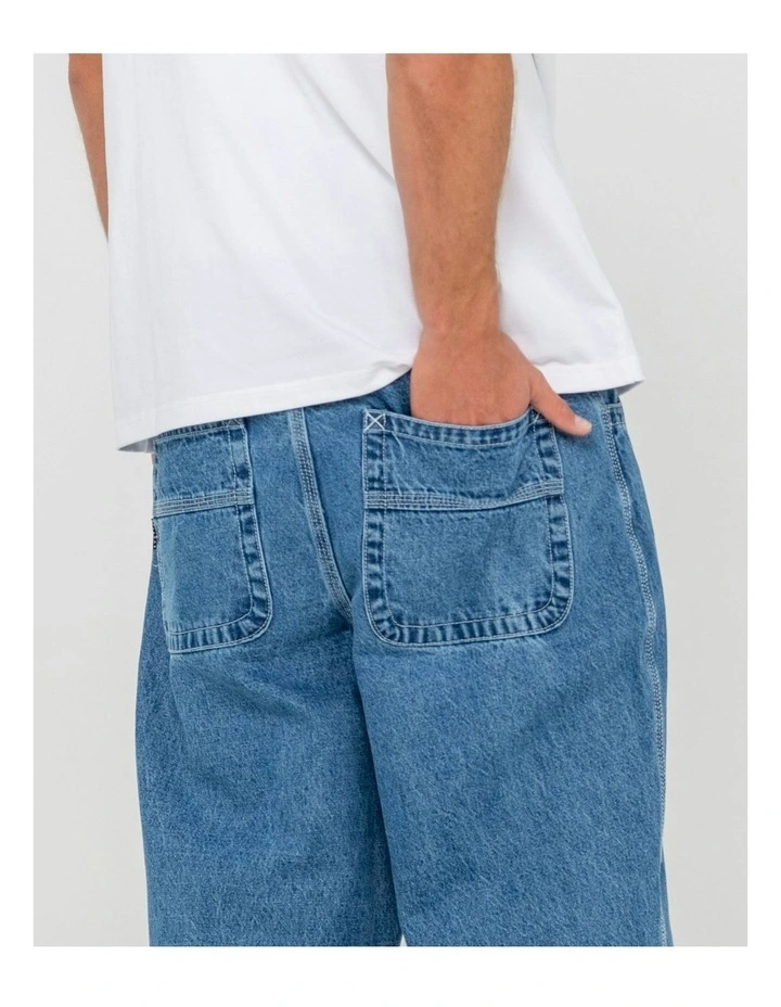Trusty Tapered Denim Jeans in Blue image 4