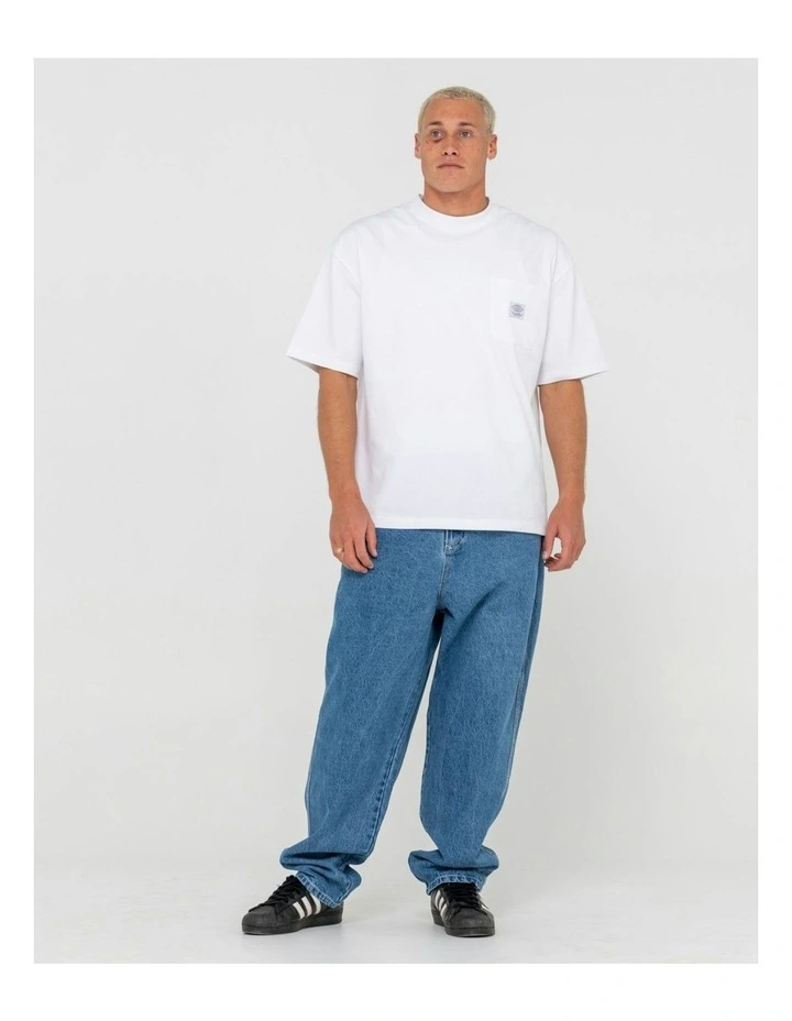 Trusty Tapered Denim Jeans in Blue image 5