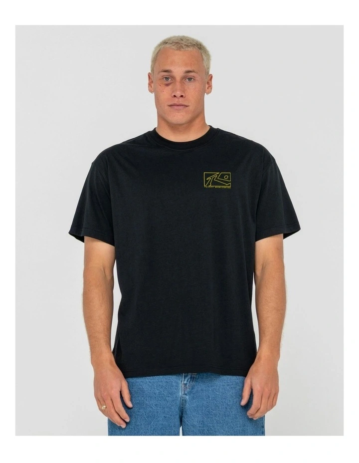 Boxed Out Short Sleeve Tee in Black image 2