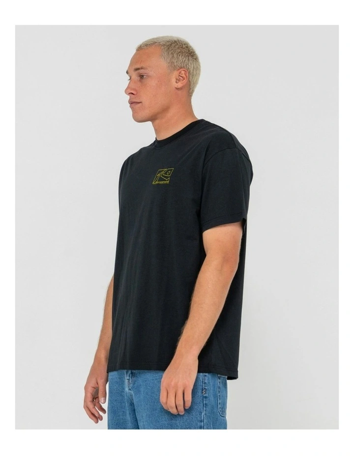 Boxed Out Short Sleeve Tee in Black image 3