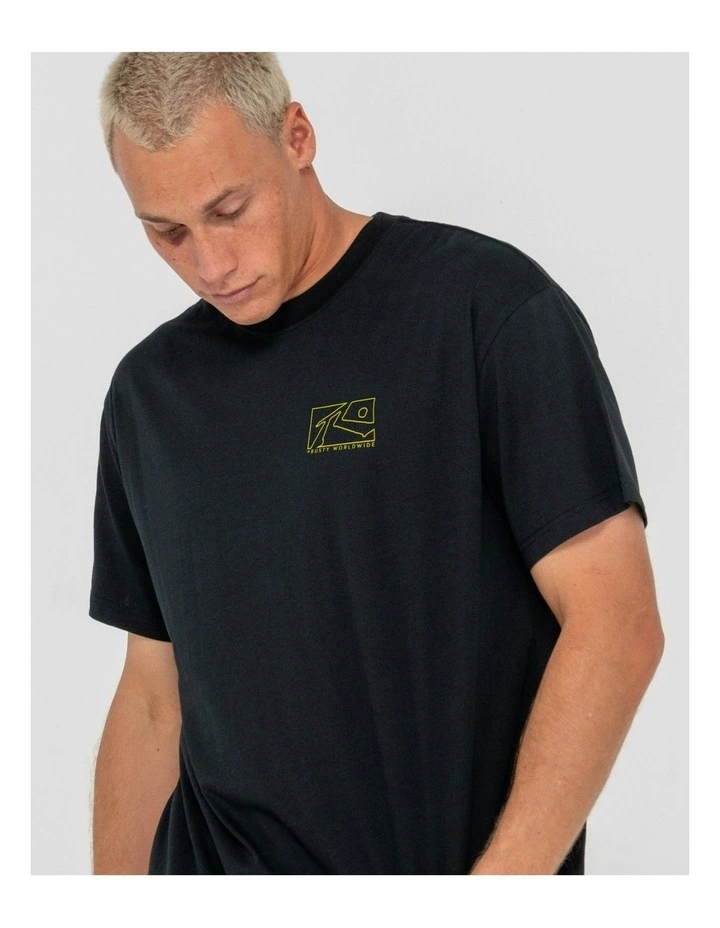 Boxed Out Short Sleeve Tee in Black image 5