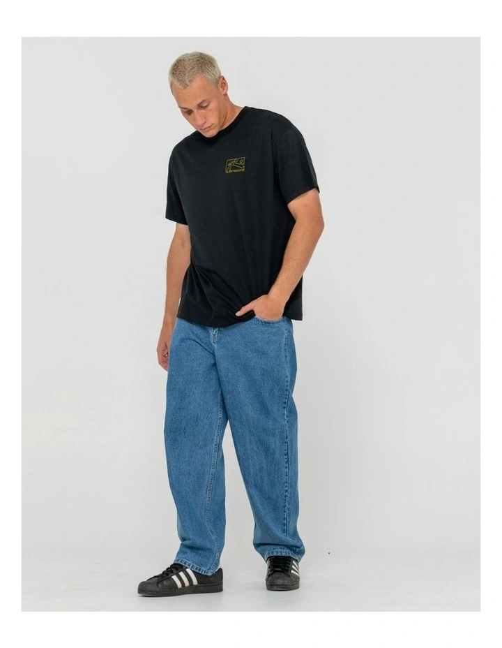 Boxed Out Short Sleeve Tee in Black image 6