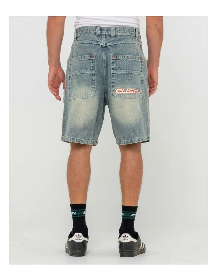 Flip Daddy 2.0 Jort Dirty Dawg Shorts in Blue image 2