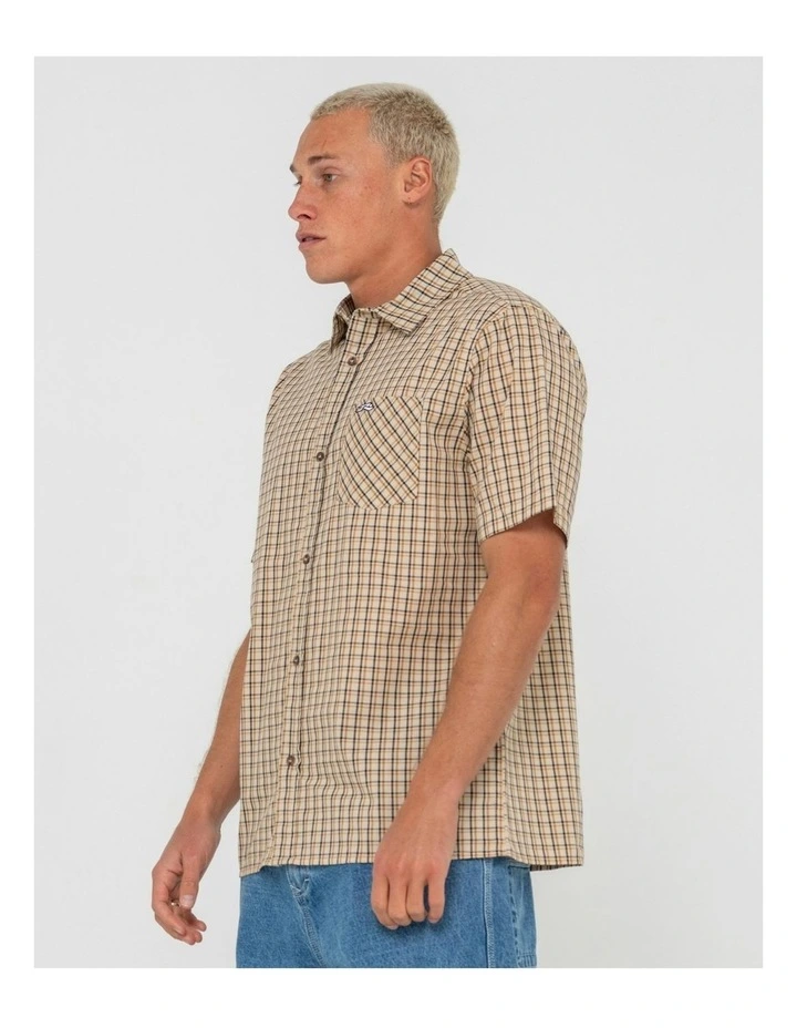 Datsun 45 Short Sleeve Shirt in Natural image 3