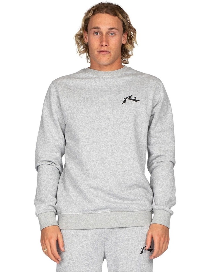 Rusty One Hit Wonder Crew Fleece Grey 