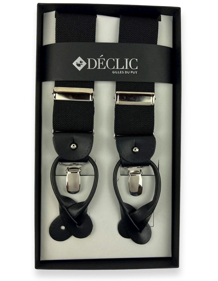 Plain 2-in-1 Braces 35mm in Black