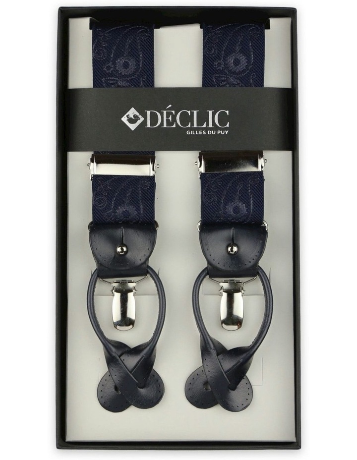 Paisley 2-in-1 Braces 35mm in Navy