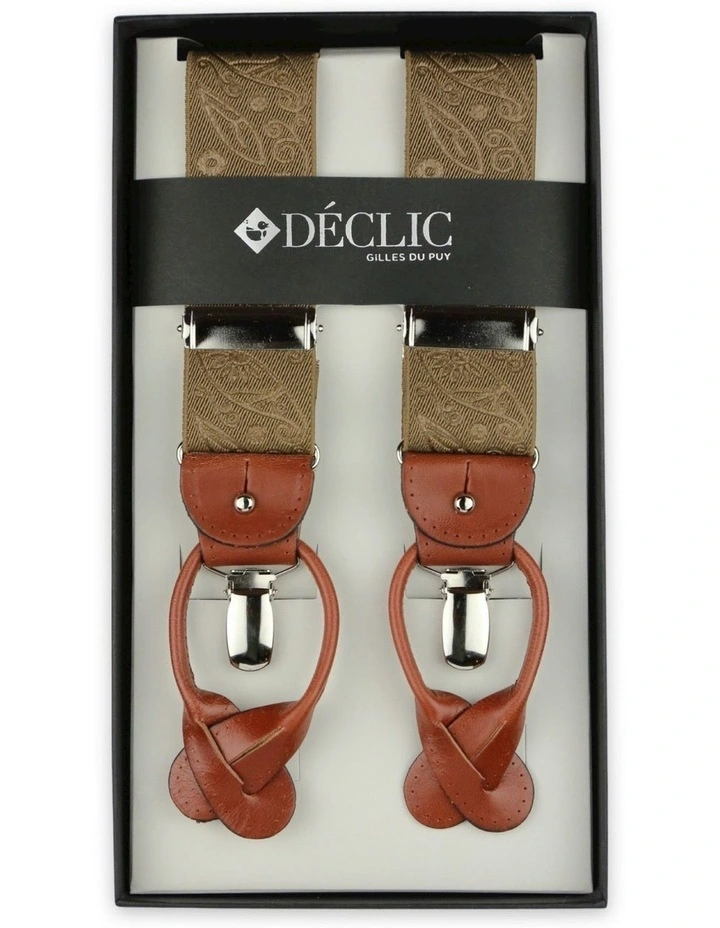 Paisley 2-in-1 Braces 35mm in Beige image 1