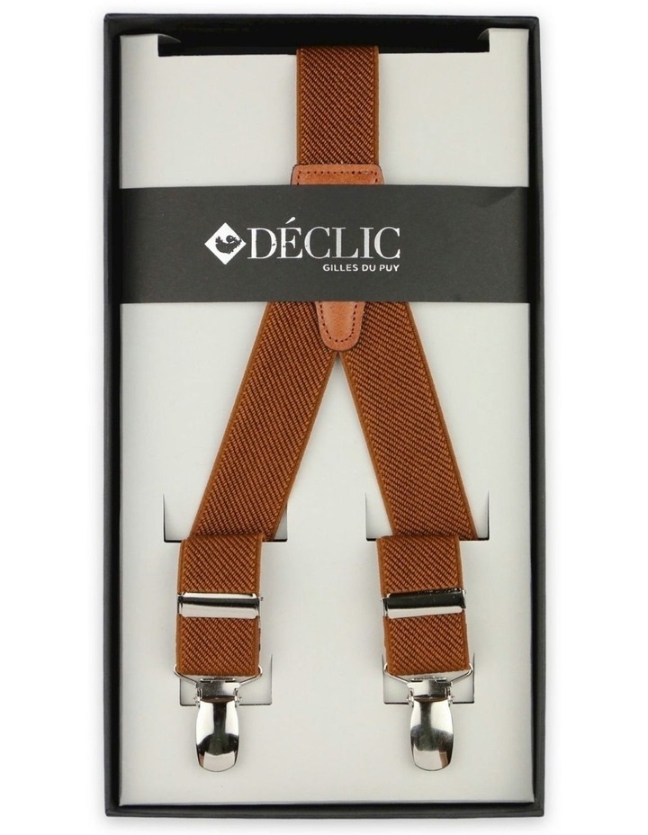 Plain Clip Braces 2.5cm in Rust