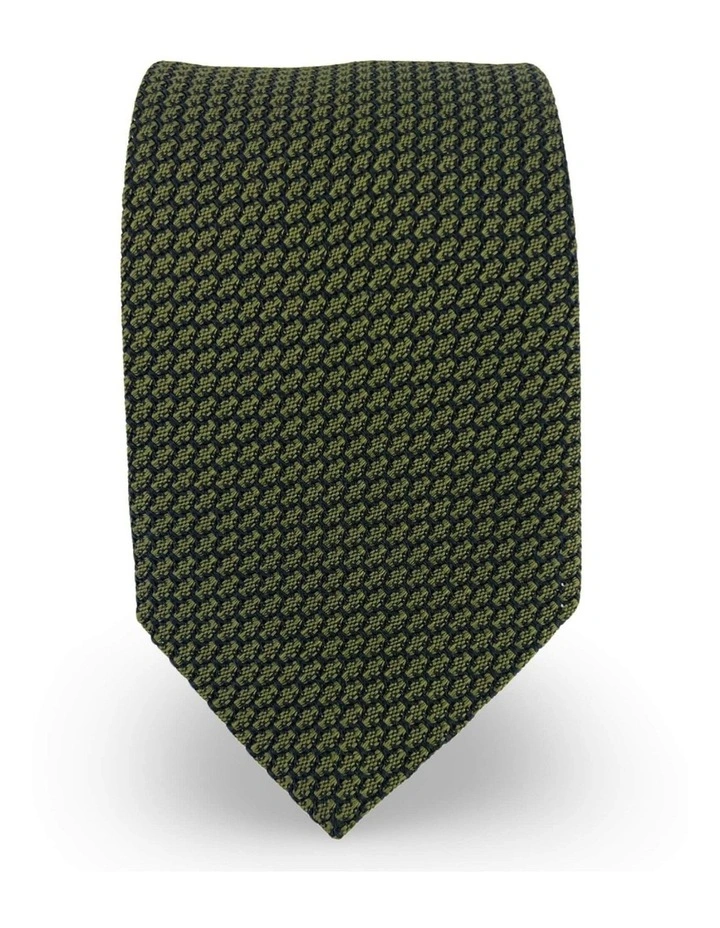 Grenadine Weave Tie in Khaki image 1