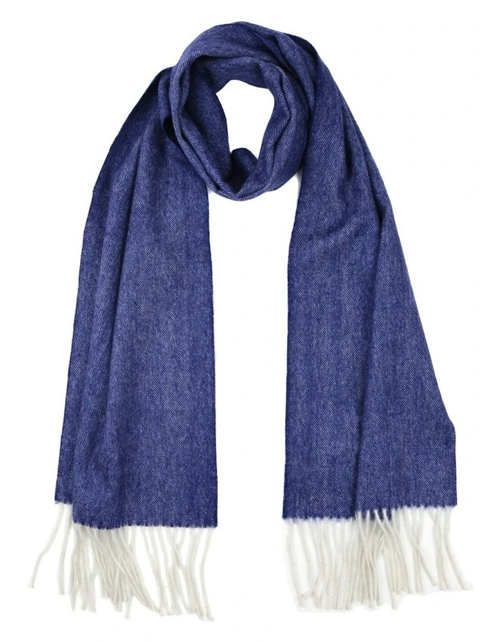 Sten Plain Scarf in Navy image 1
