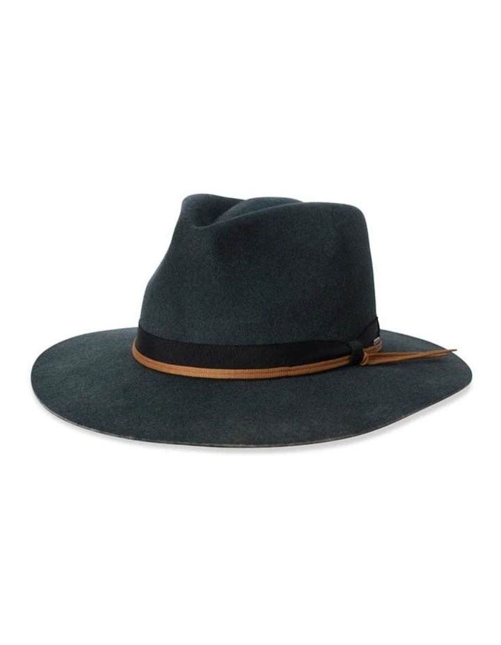 Brixton Dayton Rancher Fedora Hat in Black image 1