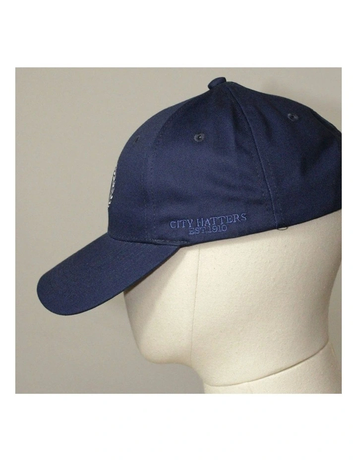 Wreath Cotton Cap in Navy image 2
