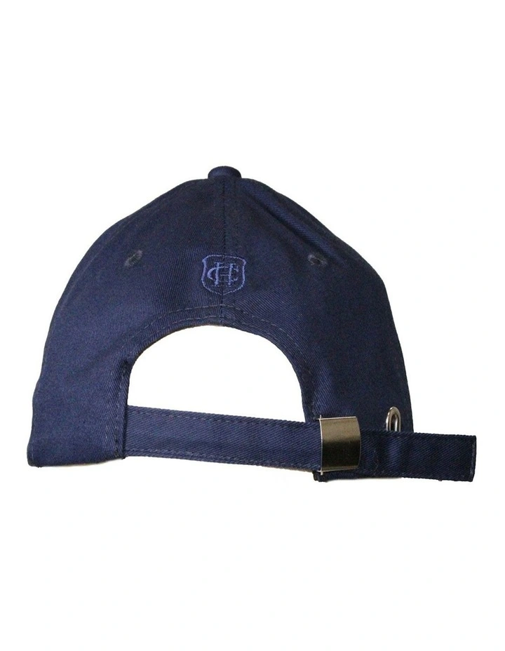 Wreath Cotton Cap in Navy image 3