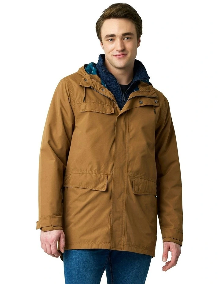 Kuma 3-in-1 Kit Waterproof Jacket in Tan image 1
