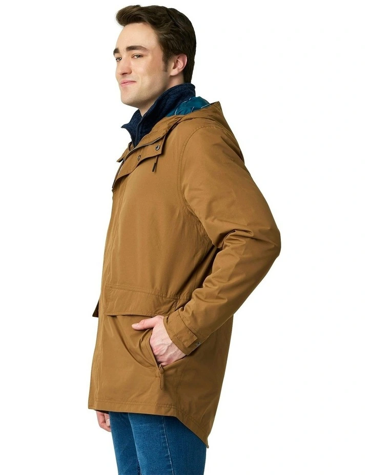 Kuma 3-in-1 Kit Waterproof Jacket in Tan image 3