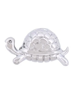Turtle Lapel Pin in Silver
