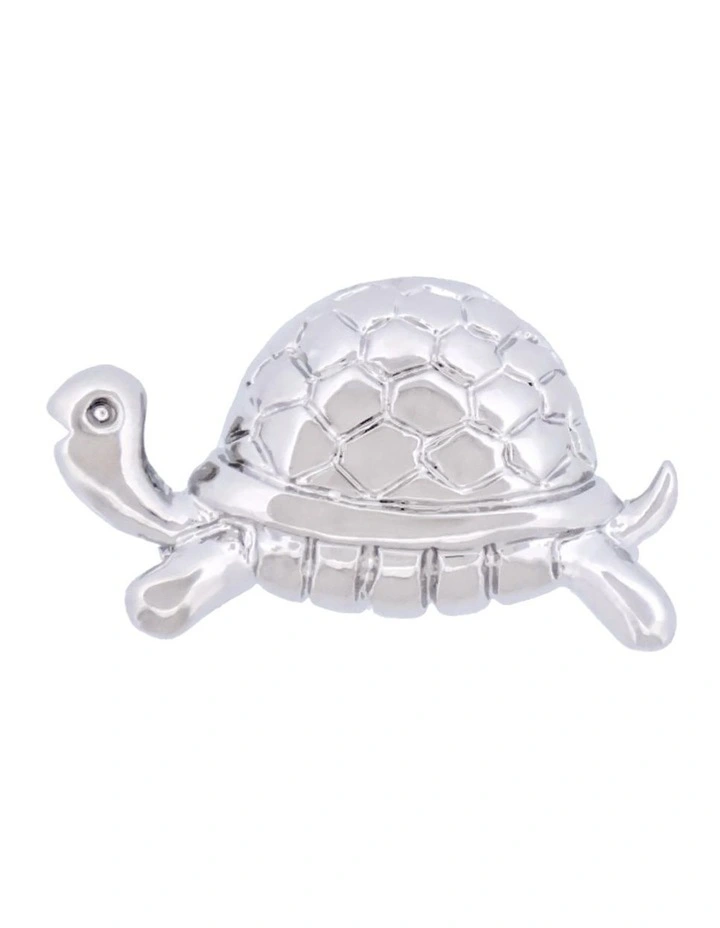 Turtle Lapel Pin in Silver image 1