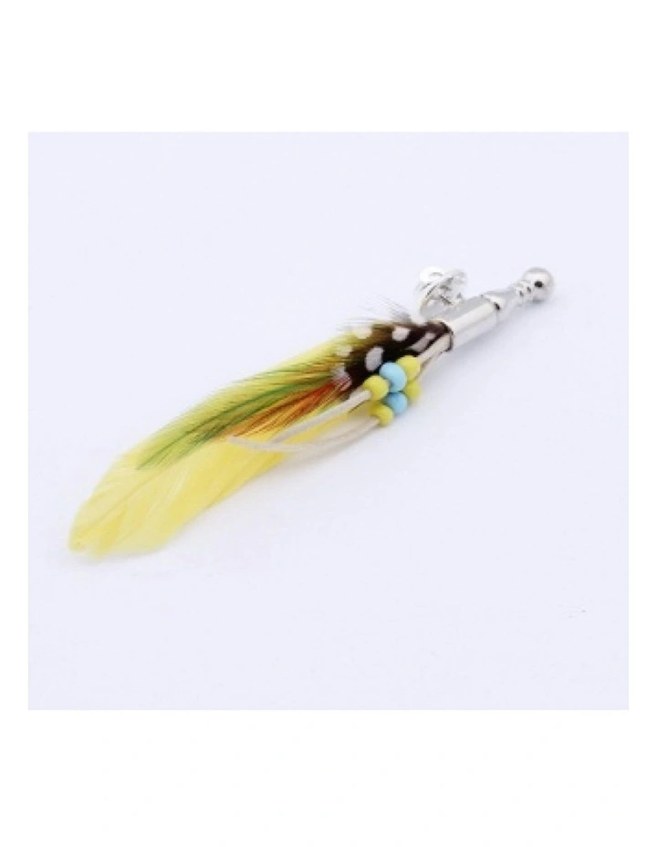 Cudworth Feather Lapel Pin In Yellow & Red MYER