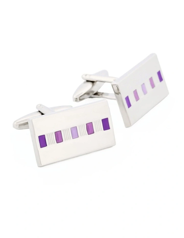 Enamel Cufflinks in Multi Coloured image 3
