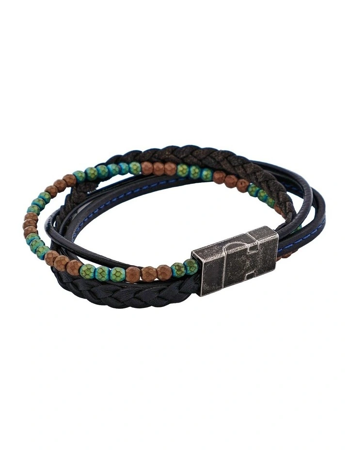 Hematite Beads Bracelet in Black image 2