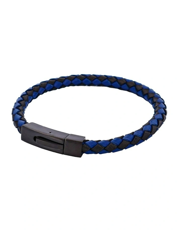 Nero Italian Leather Bracelet in Black image 3