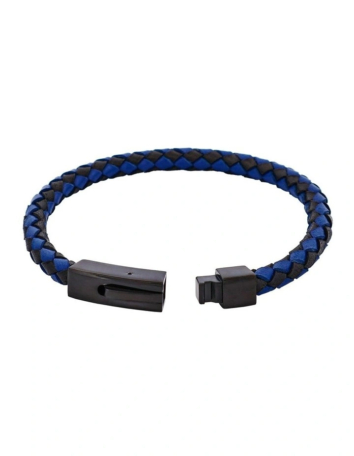 Nero Italian Leather Bracelet in Black image 4