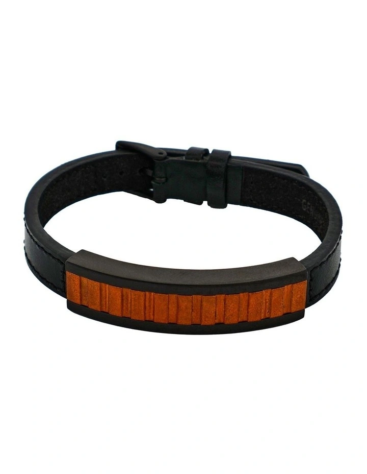 Ion Plated Stainless Steel Bracelet in Antique Black image 1
