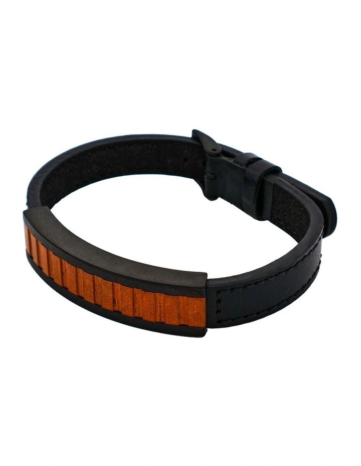 Ion Plated Stainless Steel Bracelet in Antique Black image 3