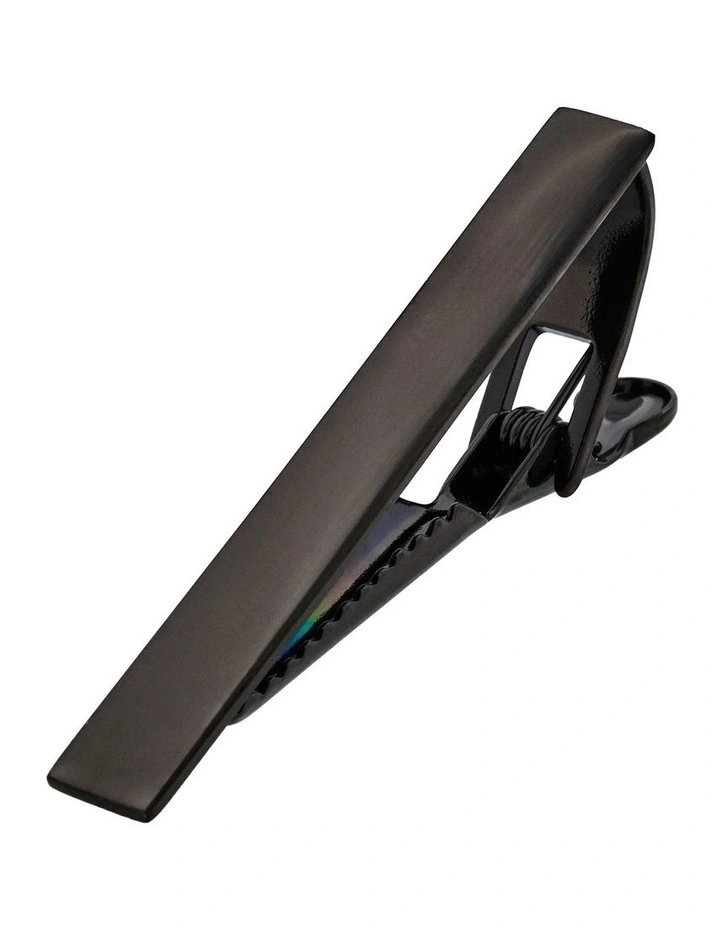 Plated Tie Clip in Black image 2